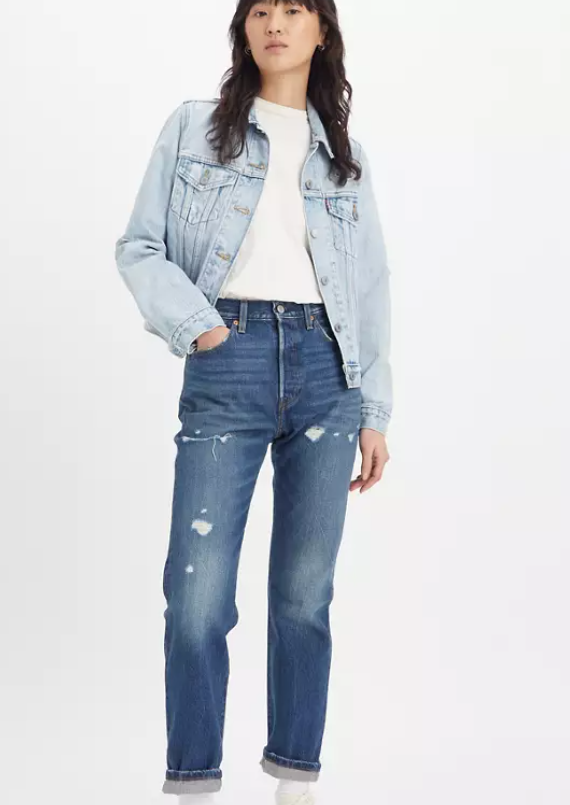 Levi´s 501® Original Selvedge Jeans Regular Fit Blue Denim