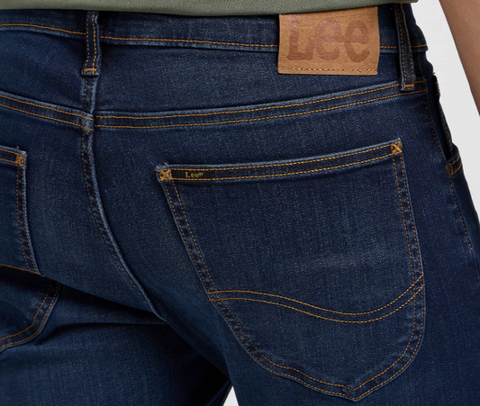 LEE TROUSERS JEANS DENIM MEN'S DARK BLUE