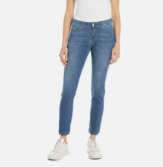 Replay Skinny Fit Jeans Blue Women WA429.000.41A603