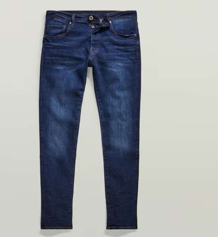 G-Star Trousers Dark Blue Men 3301 Slim Jeans