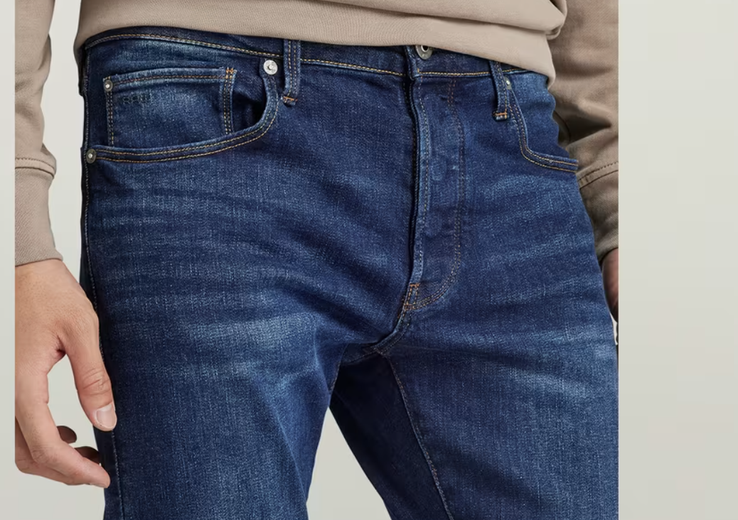 G-Star Trousers Dark Blue Men 3301 Slim Jeans
