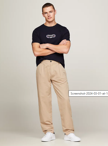 Tommy Hilfiger T-Shirt ΣΚΟΥΡΟ ΜΠΛΕ