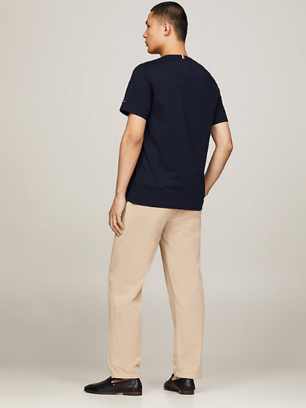 Tommy Hilfiger T-Shirt ΣΚΟΥΡΟ ΜΠΛΕ