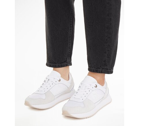 Tommy Hilfiger Γυναικεία Sneakers Μαύρα FW0FW07585-YBS