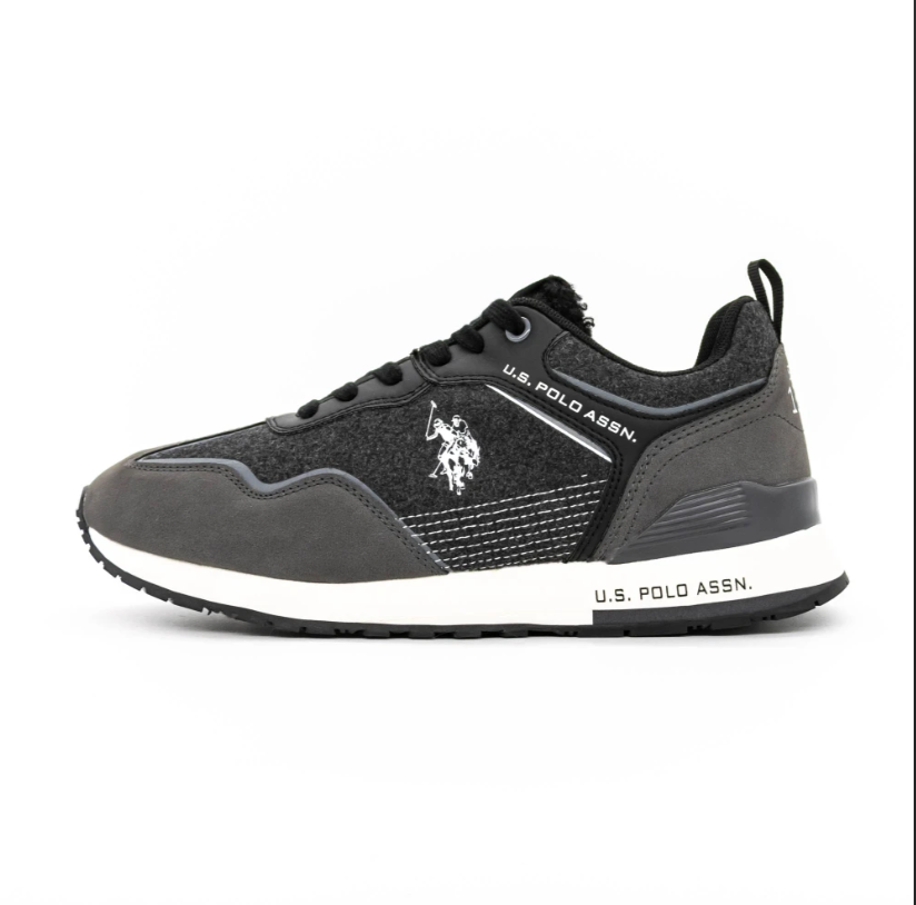 U.S. Polo Assn. ΠΑΠΟΥΤΣΙΑ TABRY005 Μαύρο-Σκούρο Γκρι