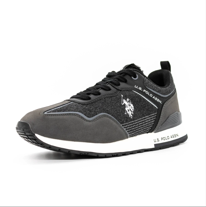 U.S. Polo Assn. ΠΑΠΟΥΤΣΙΑ TABRY005 Μαύρο-Σκούρο Γκρι