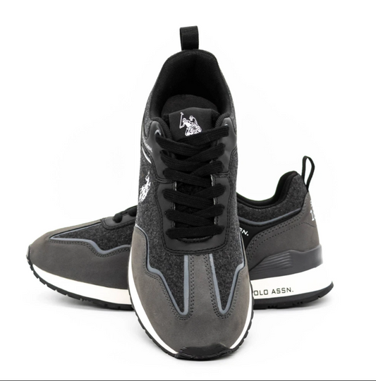 U.S. Polo Assn. ΠΑΠΟΥΤΣΙΑ TABRY005 Μαύρο-Σκούρο Γκρι