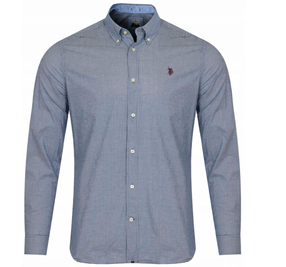 US POLO ASSN. - ΑΝΔΡΙΚΟ ΠΟΥΚΑΜΙΣΟ DIRK 104 67781 53184 870 καρό πουκάμισο