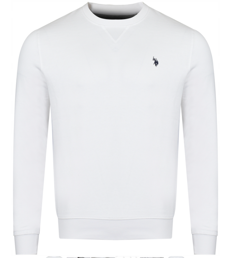 US POLO ASSN. - ΑΝΔΡΙΚΗ ΦΟΥΤΕΡ SAIB 187 66334 52088 100 λευκή μπλούζα