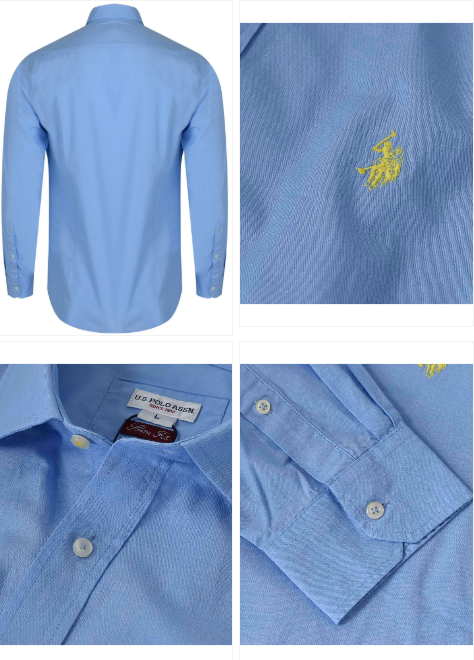 US POLO ASSN. Πουκάμισο Ανοιχτό μπλε