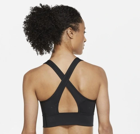 Αθλητικό σουτιέν NIKE μαύρο - Support sports bra black