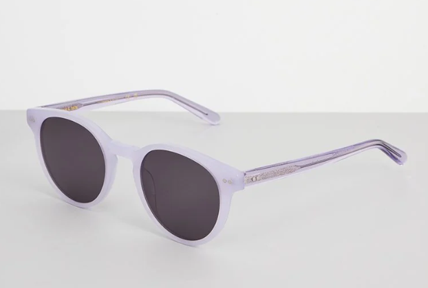 Ace & Tate Oval Sunglasses Lilac - Unisex