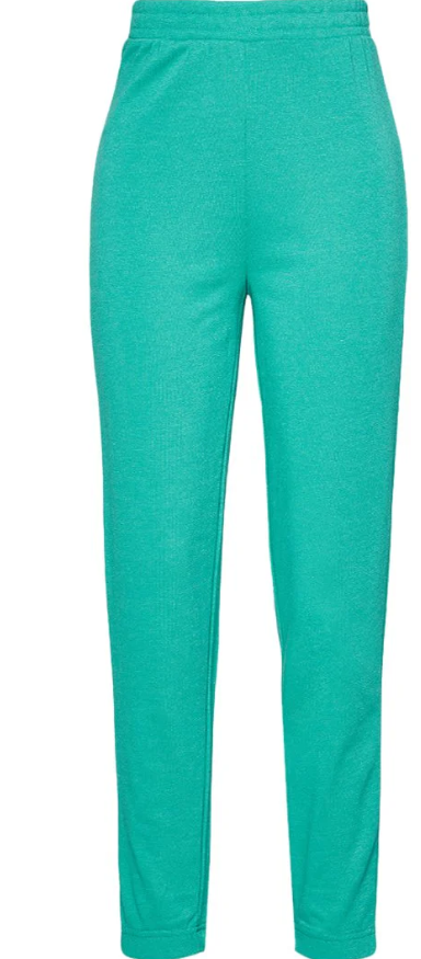 Pieces Pants Green - Women