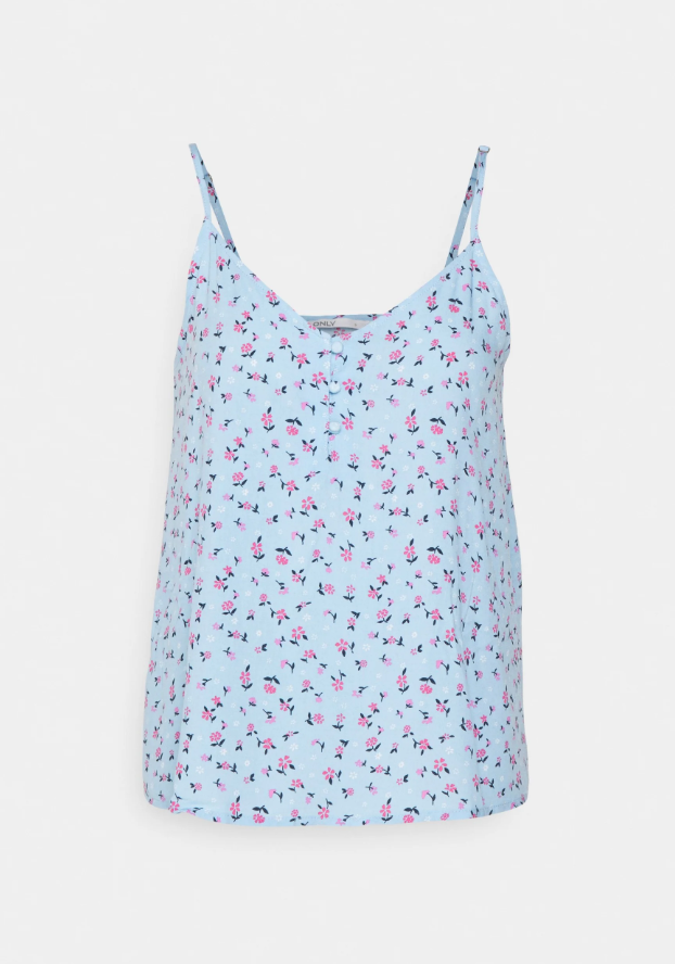 ONLY Petite Sleeveless Shirt / Blouse Light Blue - Women