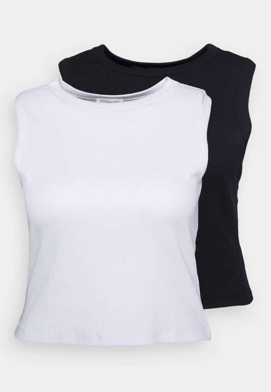 Even&Odd Curvy Top Black - Women