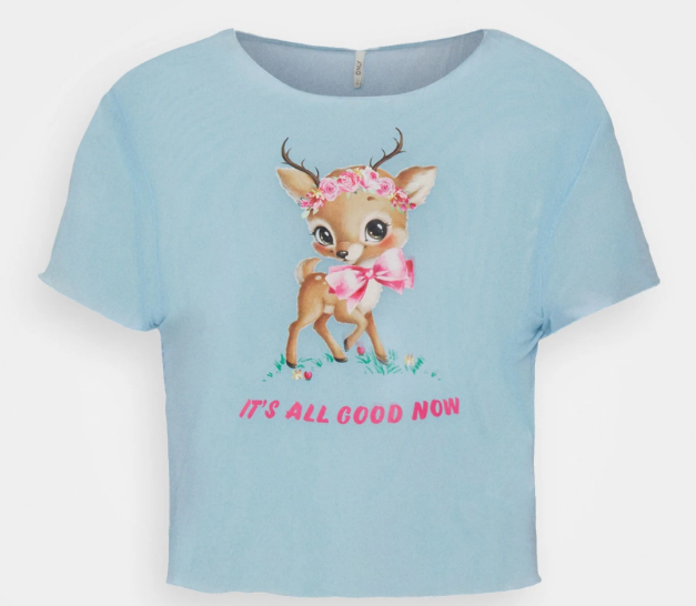 Neon & Nylon Top Light Blue - Women