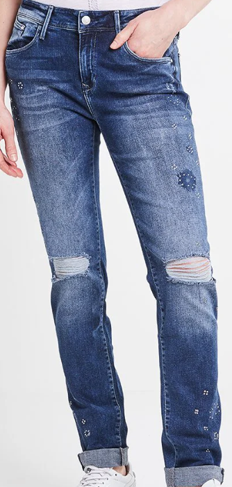 Mavi Skinny Fit Jeans Dark Blue Denim