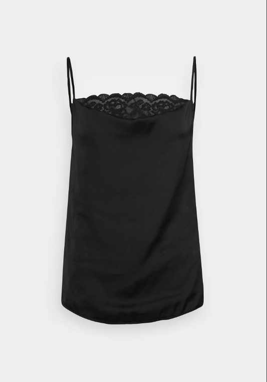 Anna Field Sleeveless Shirt Blouse Black Women