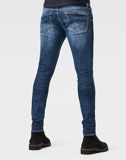 G-STAR 3301 Skinny Jeans, Blue (Medium Aged 51000-c619-071)