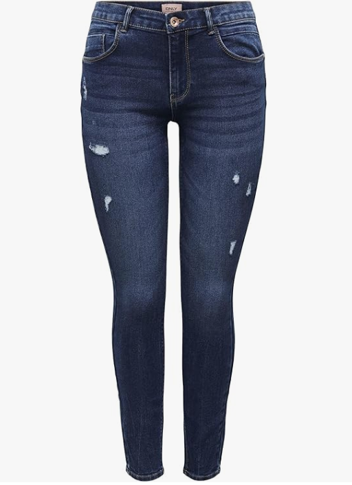 Only Skinny Fit Jeans Dark Blue Women Onldaisy Reg Push Up Sk Ank