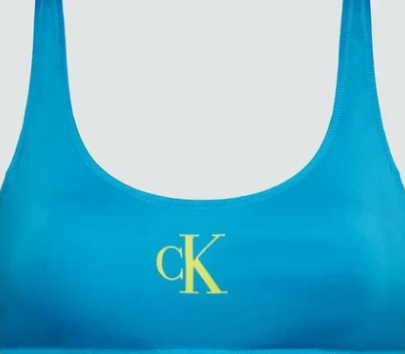 Calvin Klein Swimwear Bikini Top Turquoise Women