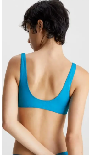 Calvin Klein Swimwear Bikini Top Turquoise Women