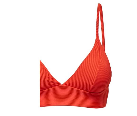 Onlbobby Life Rib Bikini Top Μαγιό Set (1 Πορτοκαλί + 1 Μαύρο)
