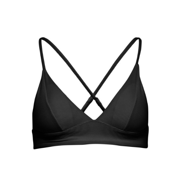 Onlbobby Life Rib Bikini Top Μαγιό Set (1 Πορτοκαλί + 1 Μαύρο)