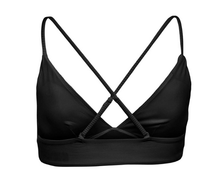 Onlbobby Life Rib Bikini Top Μαγιό Set (1 Πορτοκαλί + 1 Μαύρο)