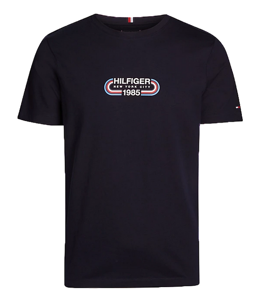 Tommy Hilfiger T-Shirt ΣΚΟΥΡΟ ΜΠΛΕ