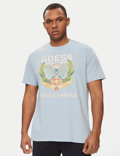 GUESS T-shirt WORLD FAMOUS LOGO TEE - M4GI60K9RM1