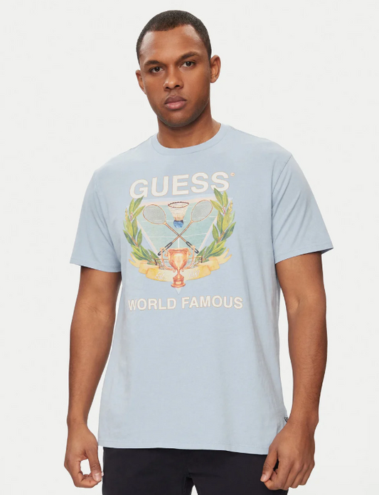 GUESS T-shirt WORLD FAMOUS LOGO TEE - M4GI60K9RM1