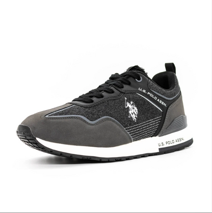 U.S. Polo Assn. ΠΑΠΟΥΤΣΙΑ TABRY005 Μαύρο-Σκούρο Γκρι