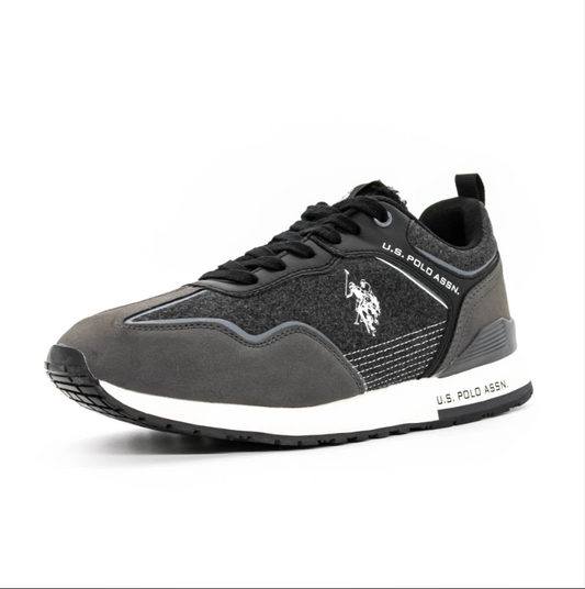 U.S. Polo Assn. ΠΑΠΟΥΤΣΙΑ TABRY005 Μαύρο-Σκούρο Γκρι