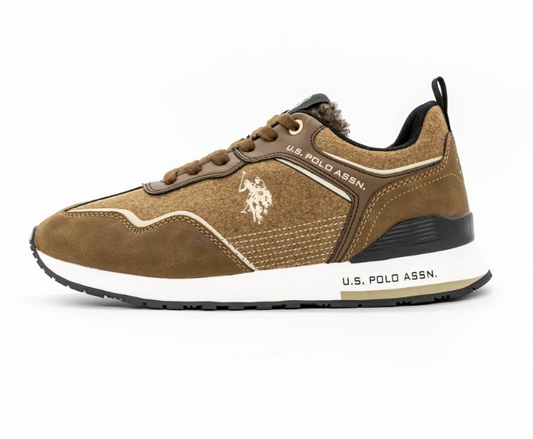 U.S. Polo Assn. ΠΑΠΟΥΤΣΙΑ TABRY005 Καστανός-Μπεζ