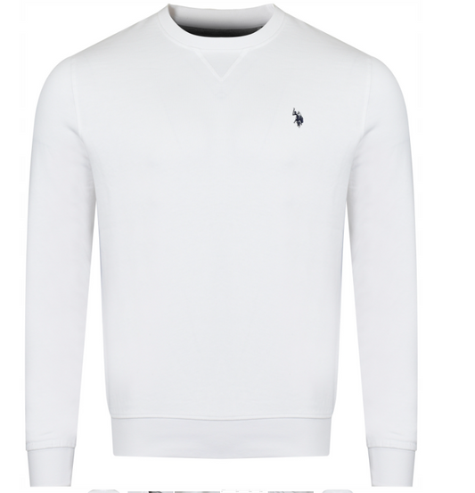 US POLO ASSN. - ΑΝΔΡΙΚΗ ΦΟΥΤΕΡ SAIB 187 66334 52088 100 λευκή μπλούζα