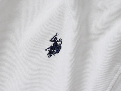 US POLO ASSN. - ΑΝΔΡΙΚΗ ΦΟΥΤΕΡ SAIB 187 66334 52088 100 λευκή μπλούζα
