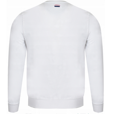 US POLO ASSN. - ΑΝΔΡΙΚΗ ΦΟΥΤΕΡ SAIB 187 66334 52088 100 λευκή μπλούζα