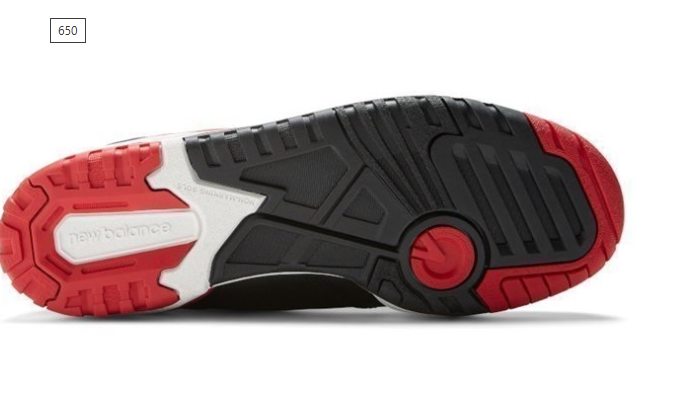 New Balance Δερμάτινα αθλητικά παπούτσια BB650RBR