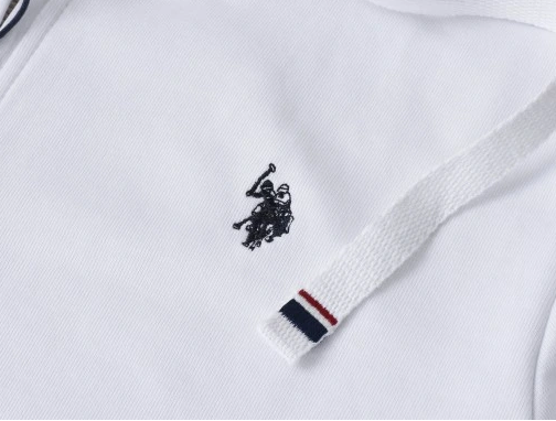US POLO ASSN. - ΑΝΔΡΙΚΗ ΦΟΥΤΕΡ LUKE 162 64998 52088 100 λευκή μπλούζα