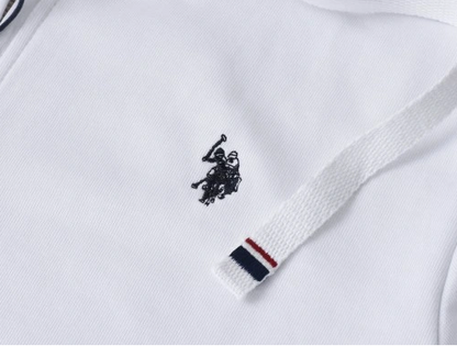 US POLO ASSN. - ΑΝΔΡΙΚΗ ΦΟΥΤΕΡ LUKE 162 64998 52088 100 λευκή μπλούζα
