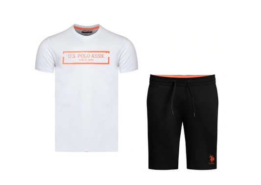 US POLO ASSN. - ΑΝΔΡΙΚΟ ΣΕΤ - ΜΠΛΟΥΖΑ ΚΑΙ ΣΟΡΤΣ ΜΠΟΥΦΑΝ 132 66291 49351 509