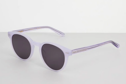 Ace & Tate Oval Sunglasses Lilac - Unisex