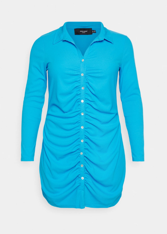 Vero Moda Curve Dress Blue - Women