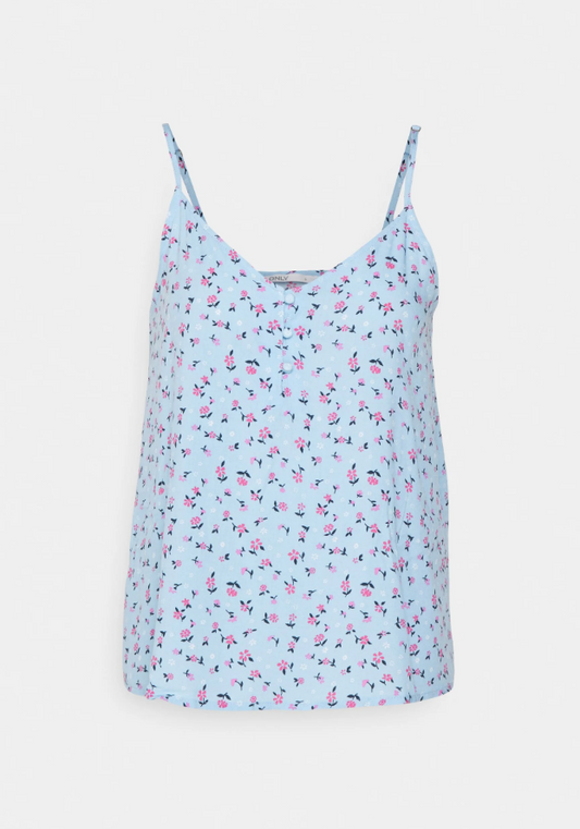 ONLY Petite Sleeveless Shirt / Blouse Light Blue - Women