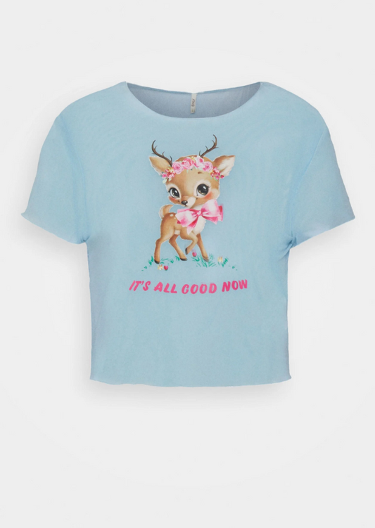 Neon & Nylon Top Light Blue - Women