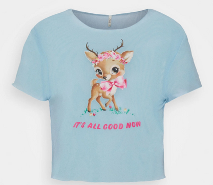 Neon & Nylon Top Light Blue - Women