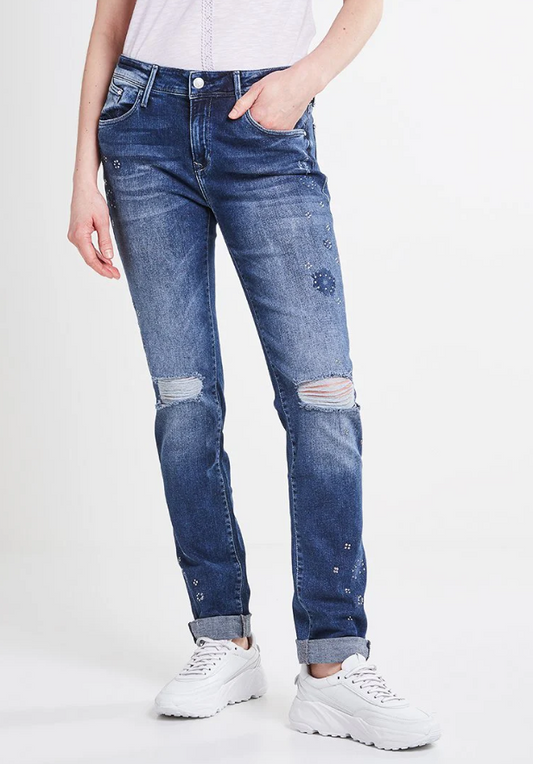 Mavi Skinny Fit Jeans Dark Blue Denim